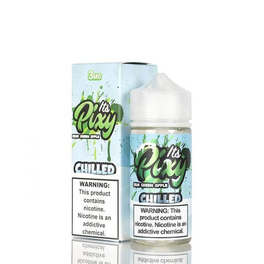 Sour Green Apple Chilled by It’s Pixy Series 100mL with Packaging