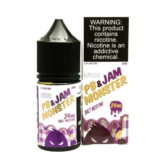 PB&J Grape by Jam Monster Salts 30mL with Packaging