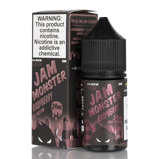 Raspberry by Jam Monster Salts 30mL with Packaging