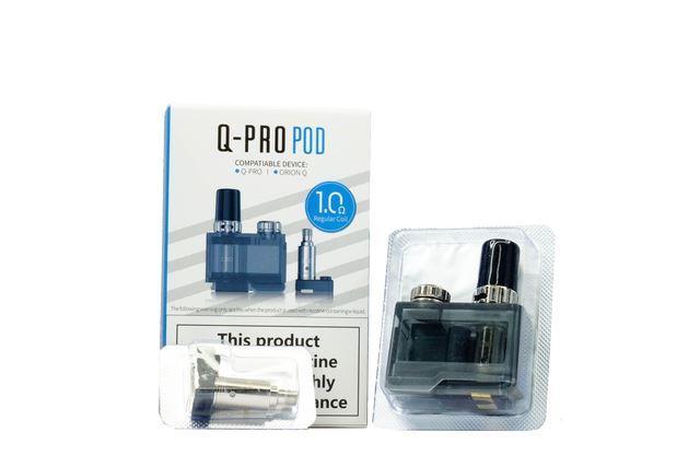 Lost Vape Orion Q-Pro Pod Set 1 Pod + 2 Coils 1.0ohm with packaging