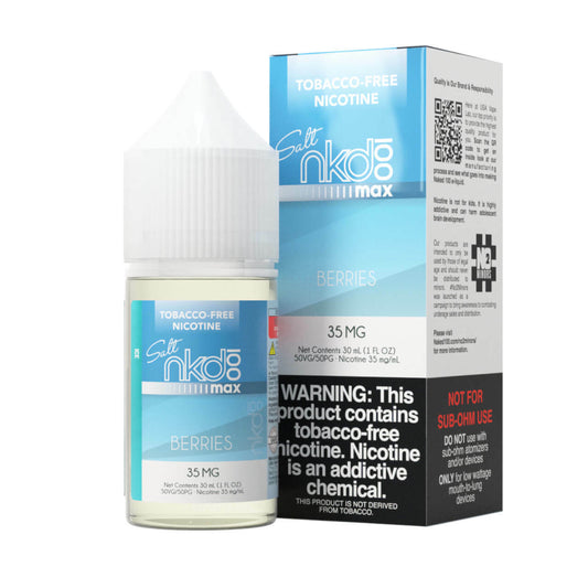 Max Berries Ice by Naked MAX Tobacco-Free Nicotine Salt Series 30mL with Packaging