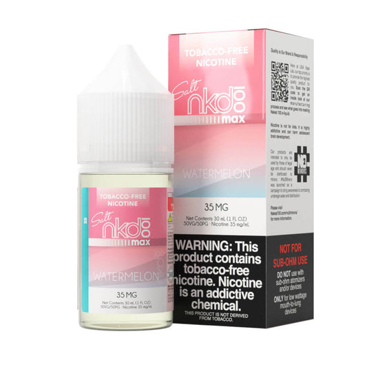 Max Watermelon Ice by Naked MAX Tobacco-Free Nicotine Salt Series 30mL with Packaging