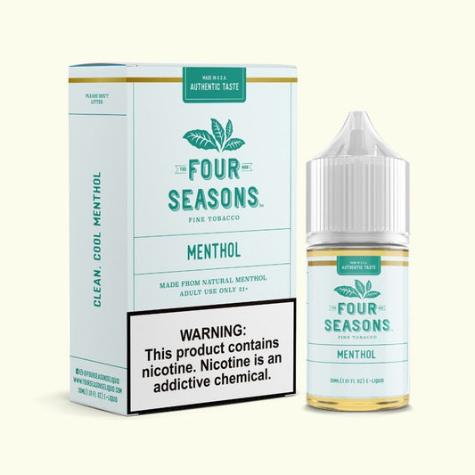 Menthol by Four Seasons Free Base Series 30mL with Packaging