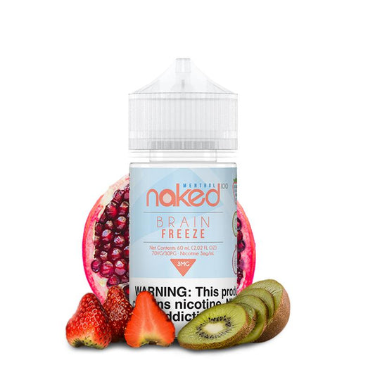 Strawberry Pom (Brain Freeze) by Naked 100 Series 60mL PMTA Submitted Bottle