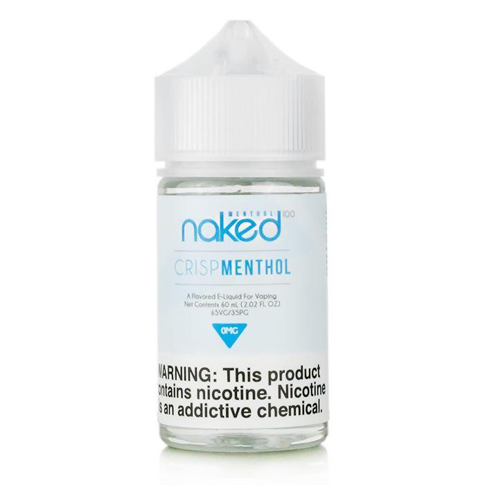 Crisp Menthol by Naked 100 Series 60mL PMTA Submitted Bottle