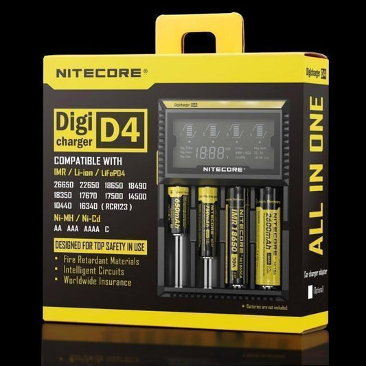 Nitecore D4 Charger with packaging