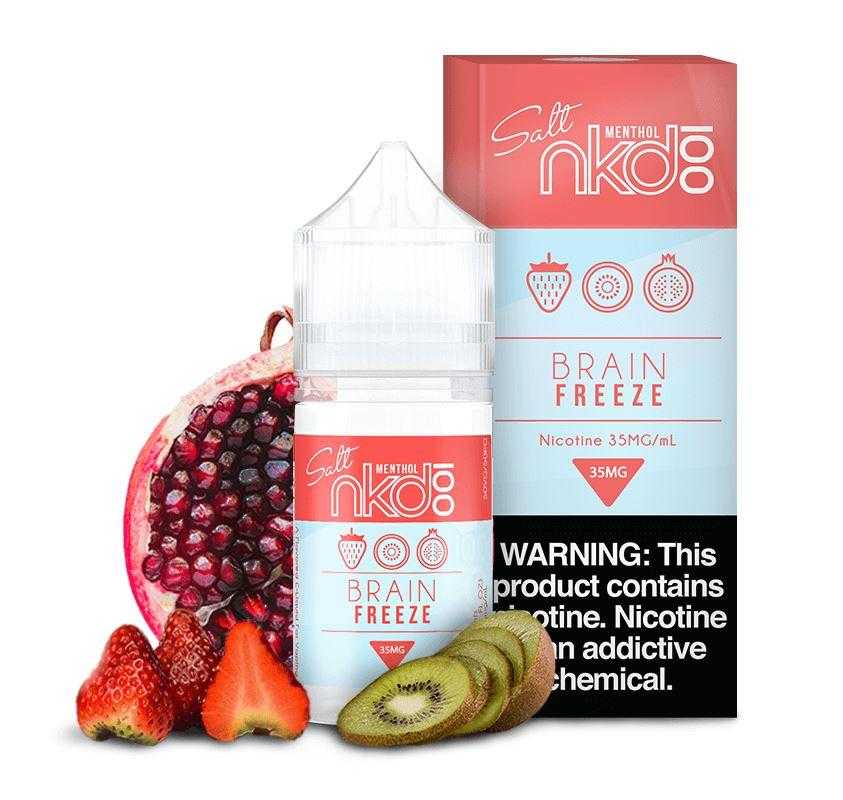 Strawberry Pom Brain Freeze by Naked 100 Salt Series 30mL with Packaging