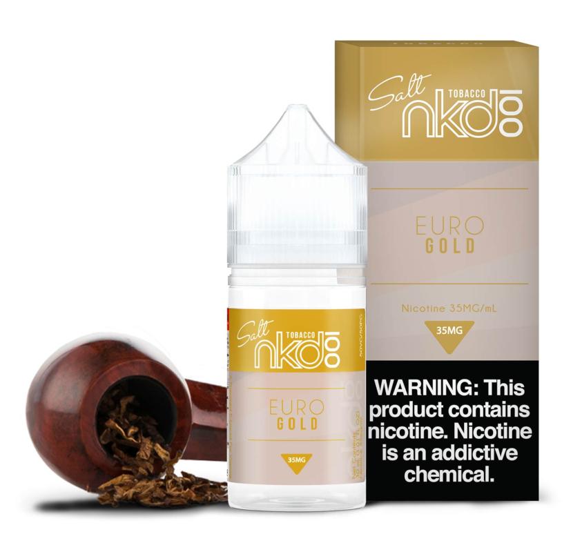 Euro Gold by Naked 100 Salt Series 30mL with Packaging