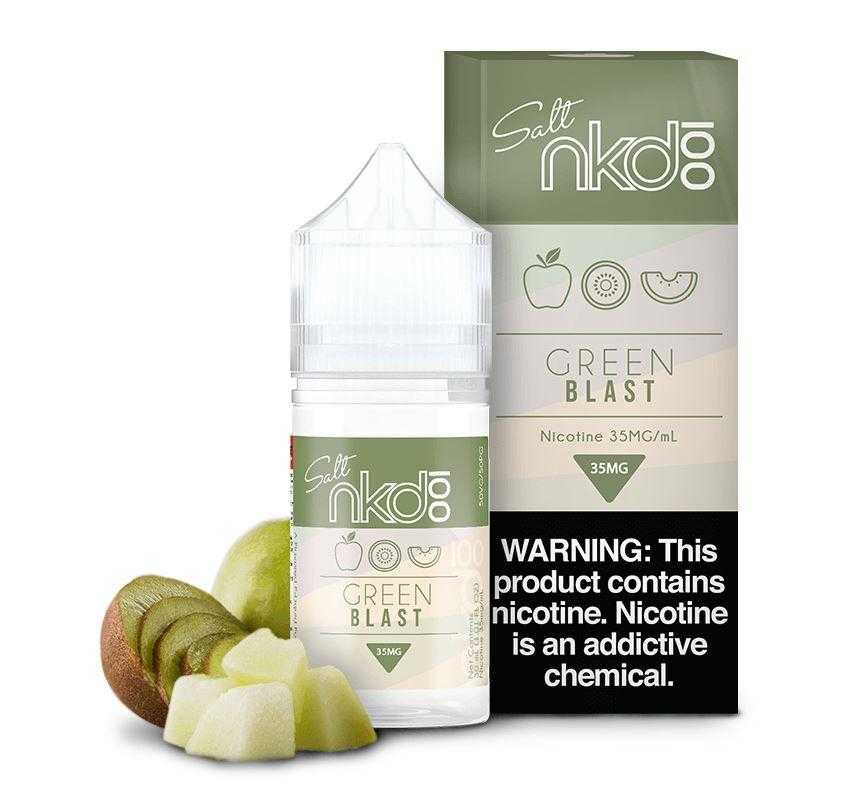 Melon Kiwi Green Blast by Naked 100 Salt Series 30mL with Packaging