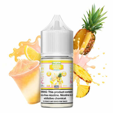 Pineapple Lemonade Slushy Freeze by Pod Juice Salt Bottle