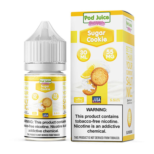 Lemon Sugar Cookie by Pod Juice Salts Series 30mL with Packaging
