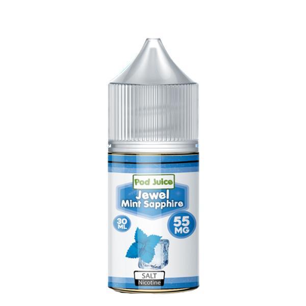 Jewel Mint Sapphire by Pod Juice Salt TFN Series E-Liquid 30mL Bottle