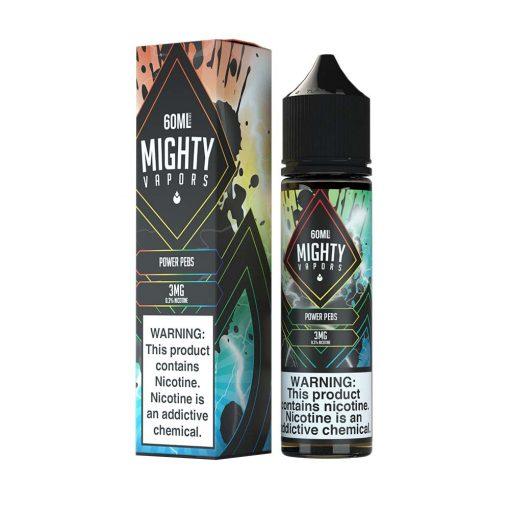 Power Pebs by Mighty Vapors Series 60mL with packaging