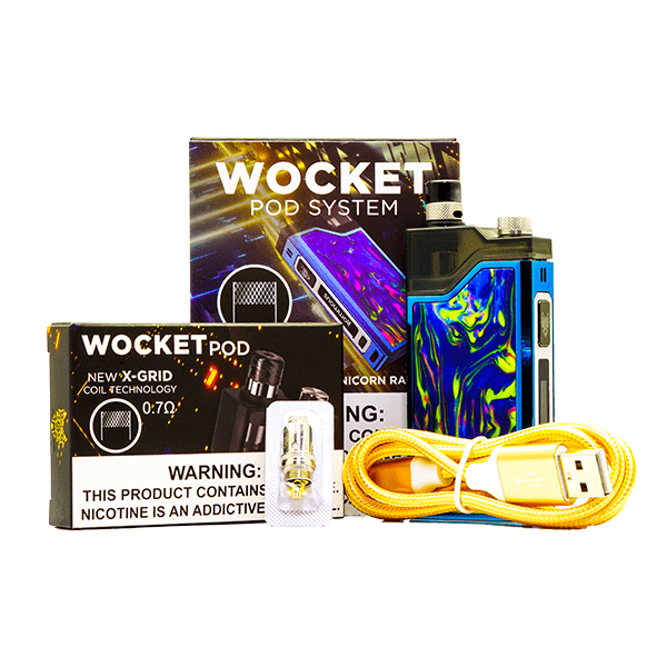 SnowWolf Wocket Pod System Kit with accessories and packaging