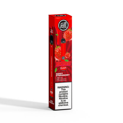 Puff Labs Puff Boss Bar Disposable | 1500 Puffs | 5.5mL Sweet Strawberry Packaging