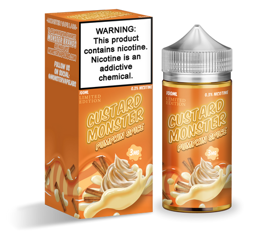 Pumkin Spice by Custard Monster 100mL with Packaging