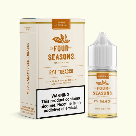 RY4 Tobacco by Four Seasons Free Base Series 30mL with Packaging