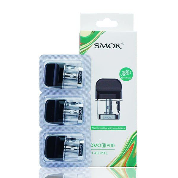 SMOK Novo 2 Replacement Pod Cartridge (Pack of 3) wit packaging