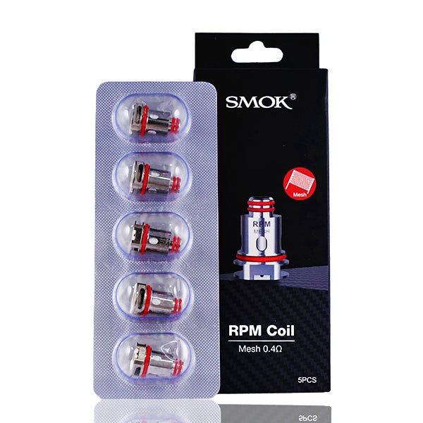 SMOK RPM Coils Mesh 0.4ohm (5-Pack) with packaging