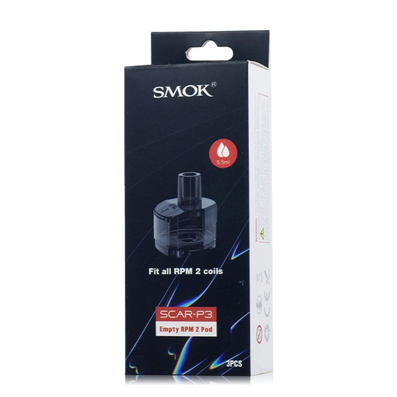SMOK SCAR P3 Replacement Pods (3-Pack) Rpm 2packaging