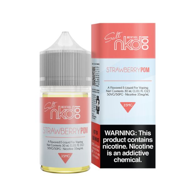 Strawberry Pom (Brain Freeze) by Naked Tobacco-Free Nicotine Salt Series 30mL with Packaging