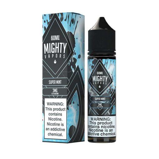 Super Mint by Mighty Vapors Series 60mL with packaging