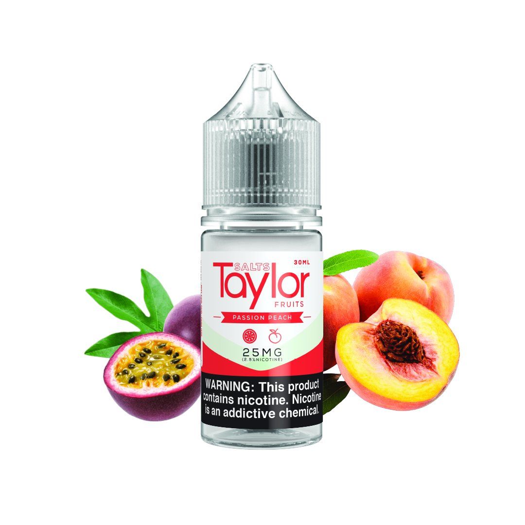 Passion Peach by Taylor Salts E-Liquid 30mL Bottle