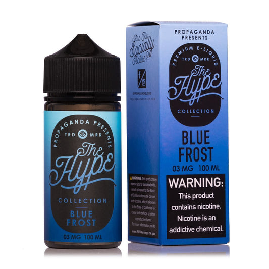 Blue Frost by Propaganda The Hype Collection E-Liquid 100mL with Packaging