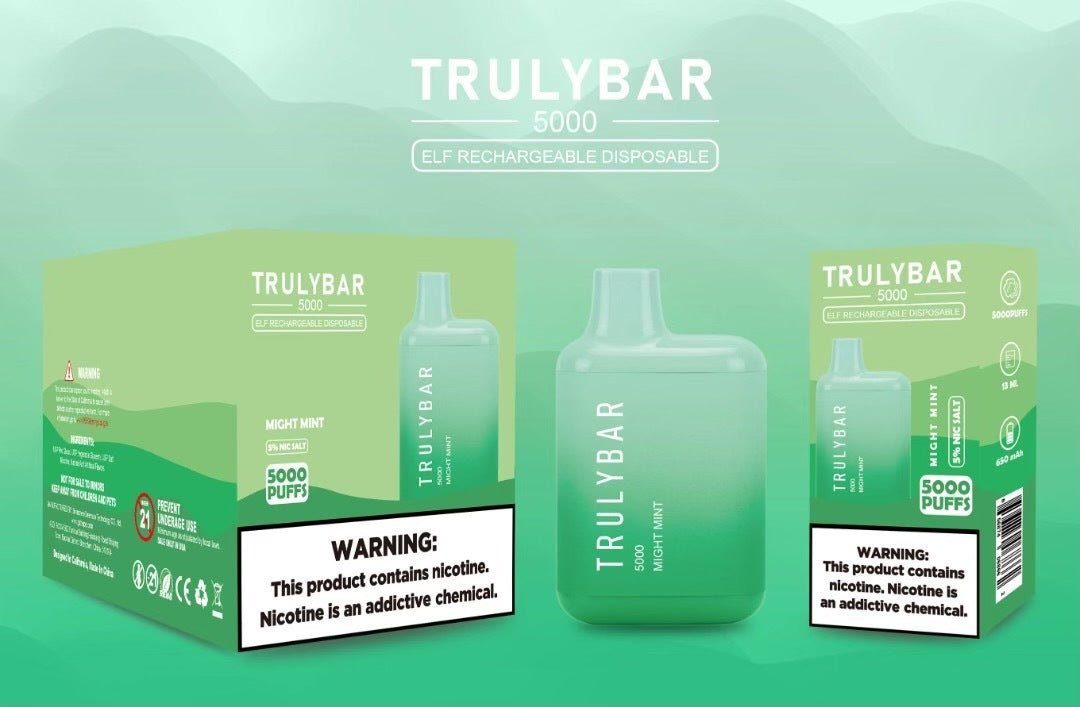 Truly Bar (Elf Edition) | 5000 Puffs | 13mL Might Mint with Packaging