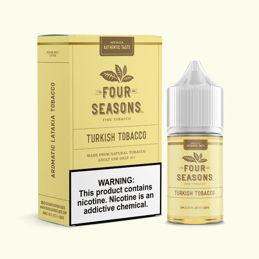 Turkish Tobacco by Four Seasons Free Base Series 30mL with Packaging