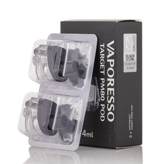 Vaporesso Target PM80 Replacement Pods (2-Pack) with packaging