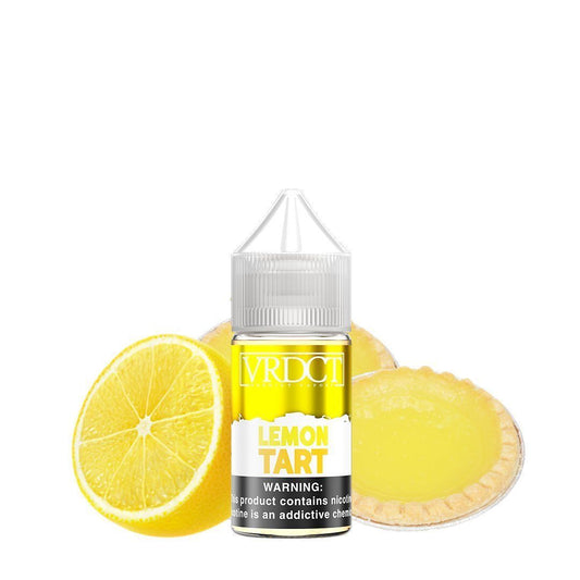 Lemon Tart by Verdict Salt Series 30mL Bottle with background