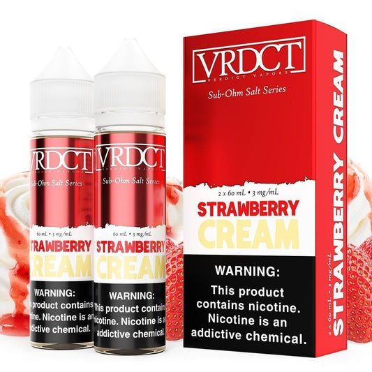 VERDICT SUB OHM SALT SERIES | Strawberry Cream 2X60ML eLiquid