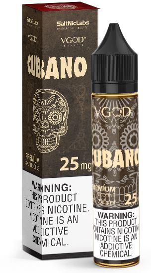 Cubano by VGOD SALTNIC Series Salt Nicotine 30mL with Packaging