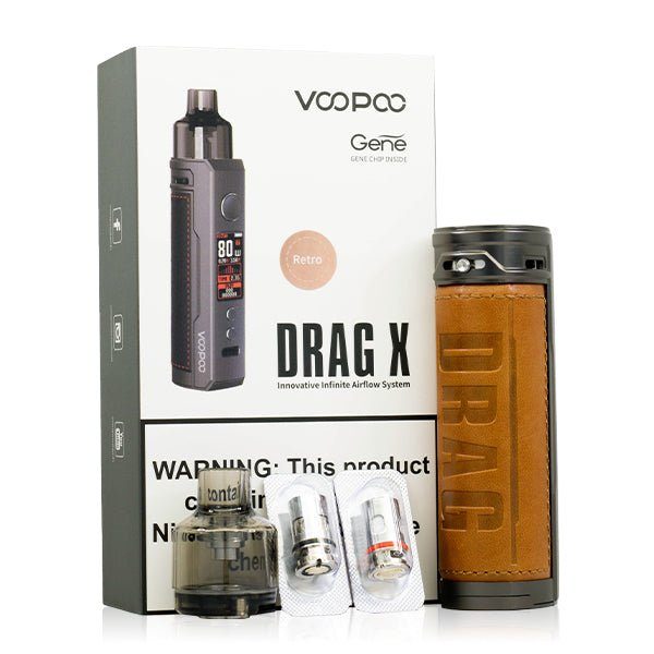 VooPoo Drag X Pod System Kit 80w with Packaging