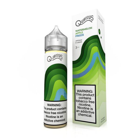 Watermelon Apple Freeze by Qurious Tobacco-Free Nicotine Series 60mL with Packaging