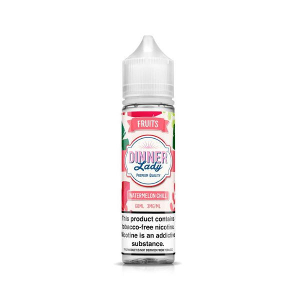 Watermelon Chill by Dinner Lady Tobacco-Free Nicotine Series E-Liquid Bottle