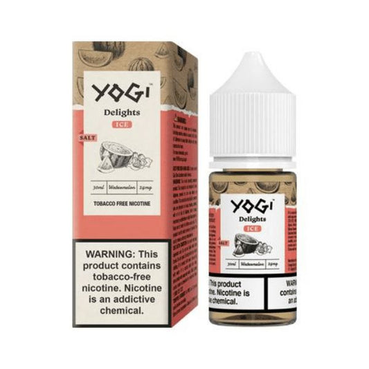 Watermelon Ice by Yogi Delights Tobacco-Free Nicotine Salt Series 30mL with Packaging