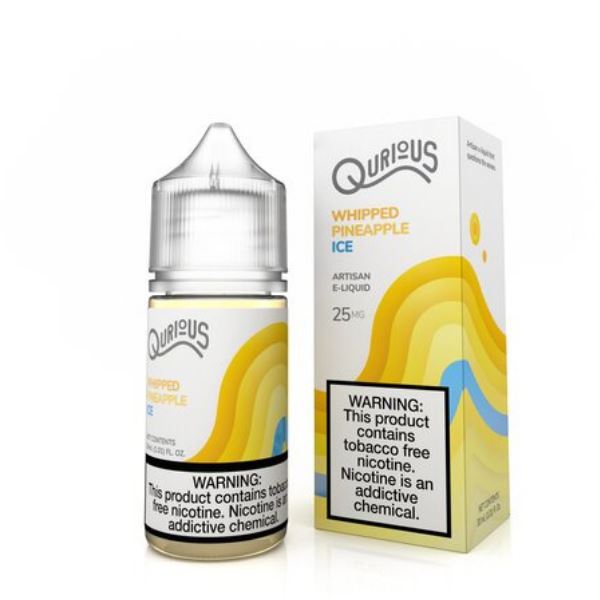 Whipped Pineapple Ice by Qurious Synthetic Salt Series 30ml with Packaging