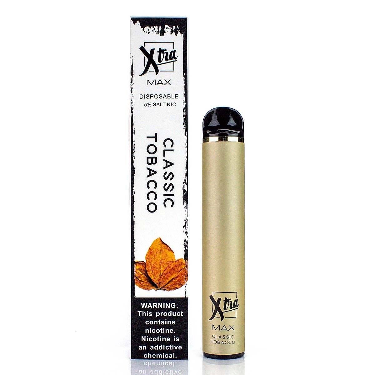 XTRA MAX Disposable | 2500 Puffs | 7mL Classic Tobacco with Packaging